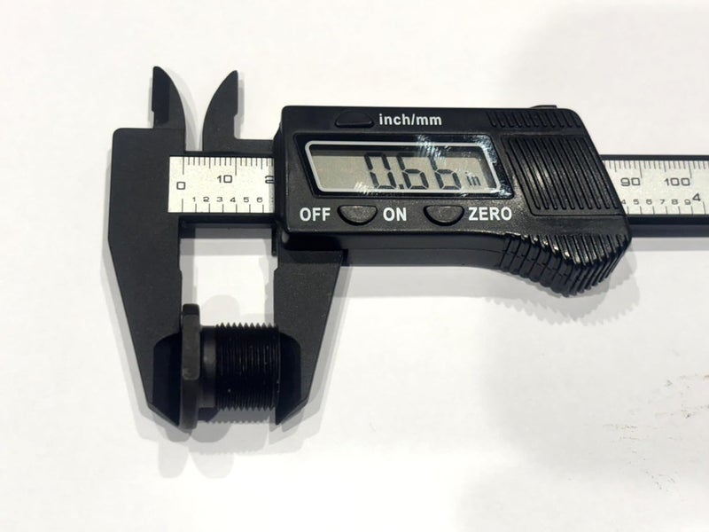Tredox Thread Protector, 1/2x28 TPI Convert to 5/8x24 TPI, CNC Machined, Black Oxide Finish - Image 3